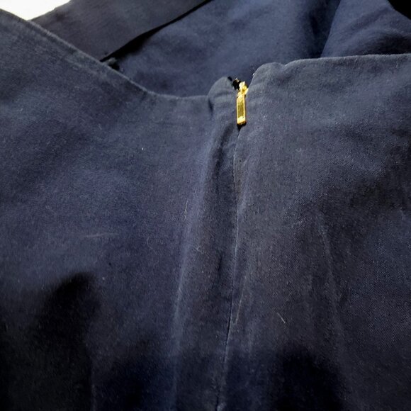 Lauren Ralph Lauren Leggings Women's Size Large Navy Blue Side Zip Stretch Pants - Picture 3 of 6